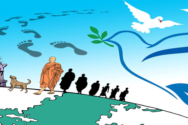 शान्तिका लागि भिक्षुयात्रा